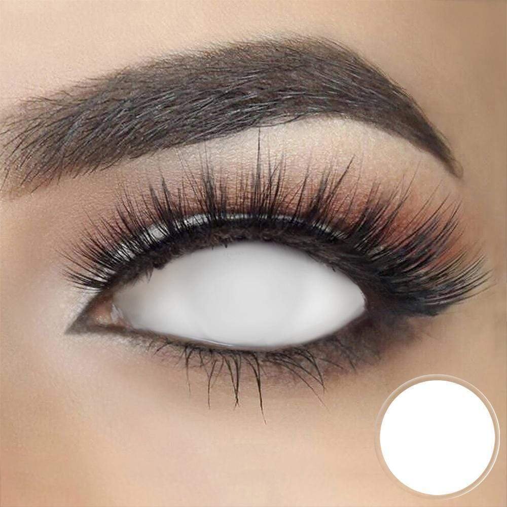 Blind White Sclera Halloween Lenses
