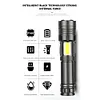 COB LED Flashlight USB Rechargeable IPX4 Waterproof Torch (1x26650 XHP160)