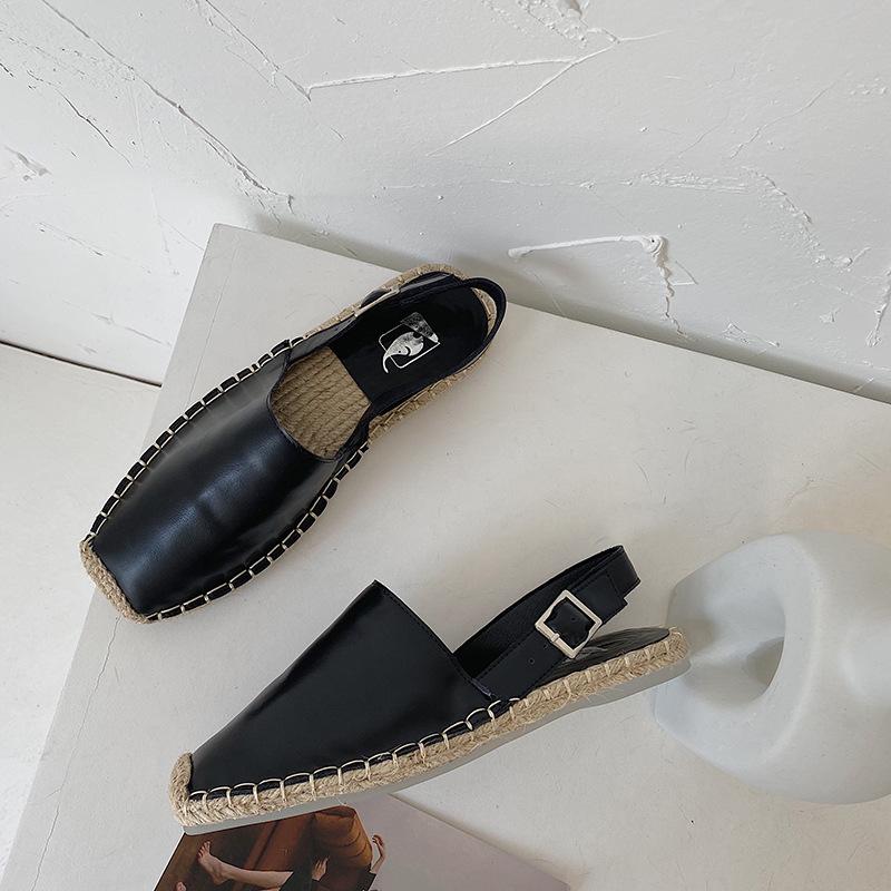 Mature Ladies Flat Sandals Retro Fisherman Shoes