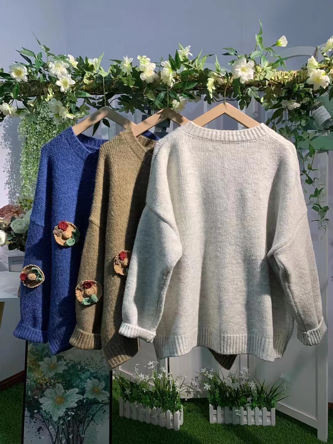 Chicfifth Sweater Women Winter Long Sleeve High Quality Autumn Vintage Top Knitted Cardigan