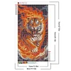 Diamond Painting-DIY Full Round Drill Fierce Tiger(70*40 CM)
