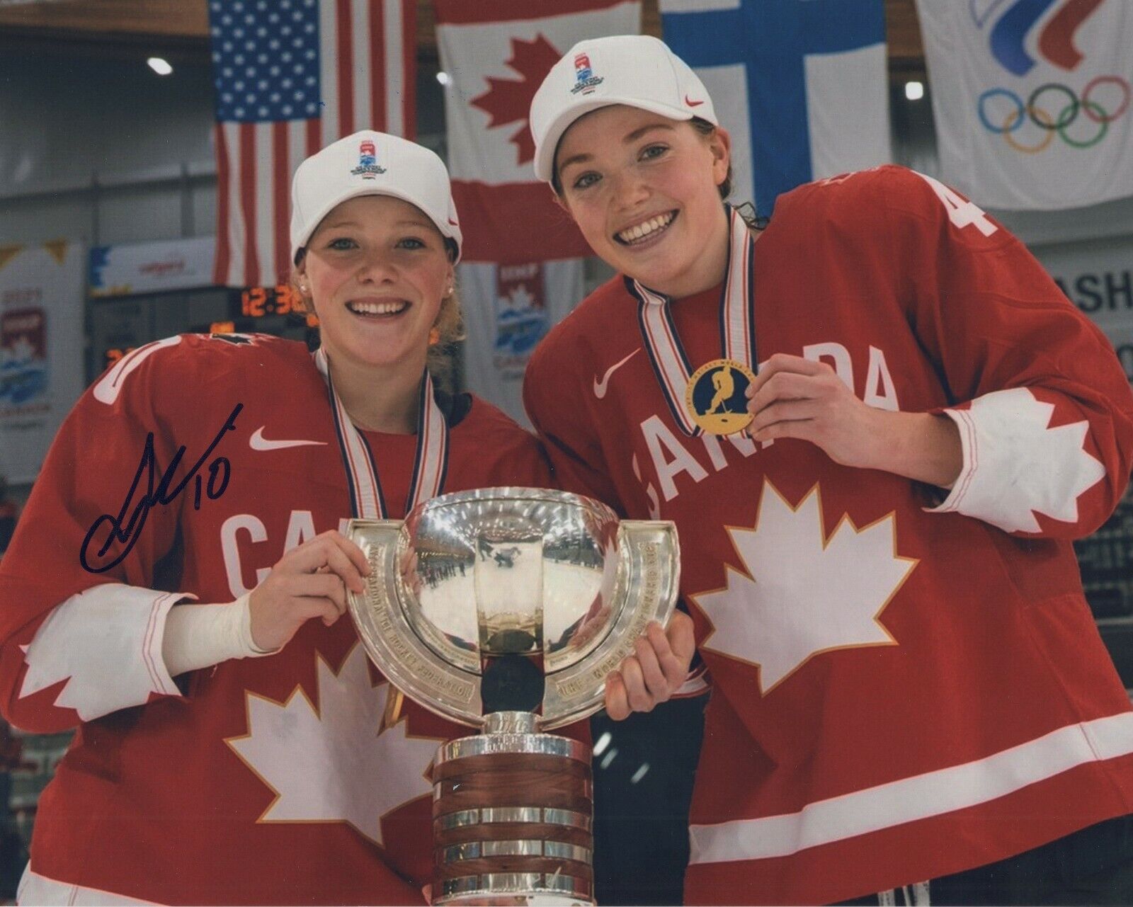 SARAH FILLIER SIGNED AUTOGRAPH TEAM CANADA 8X10 Photo Poster painting EXACT PROOF #4