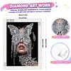 Crystal Butterfly Fringe Mask Special Shaped 5D DIY Partial Drill Diamonds Dots Gem Art Kits 11.81x15.75Inch Diamond Dots Paintings Diamonds Paintings Gem Art for Adults Beginners Home Decor