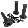 3Pin Electric Bike Throttle Handlebar with Grips Cover Ebike Throttle Grip Cable Kit 12V-72V Electric Bike Throttle Grip for Lectric XP4 Macfox X1 HappyRun Freego