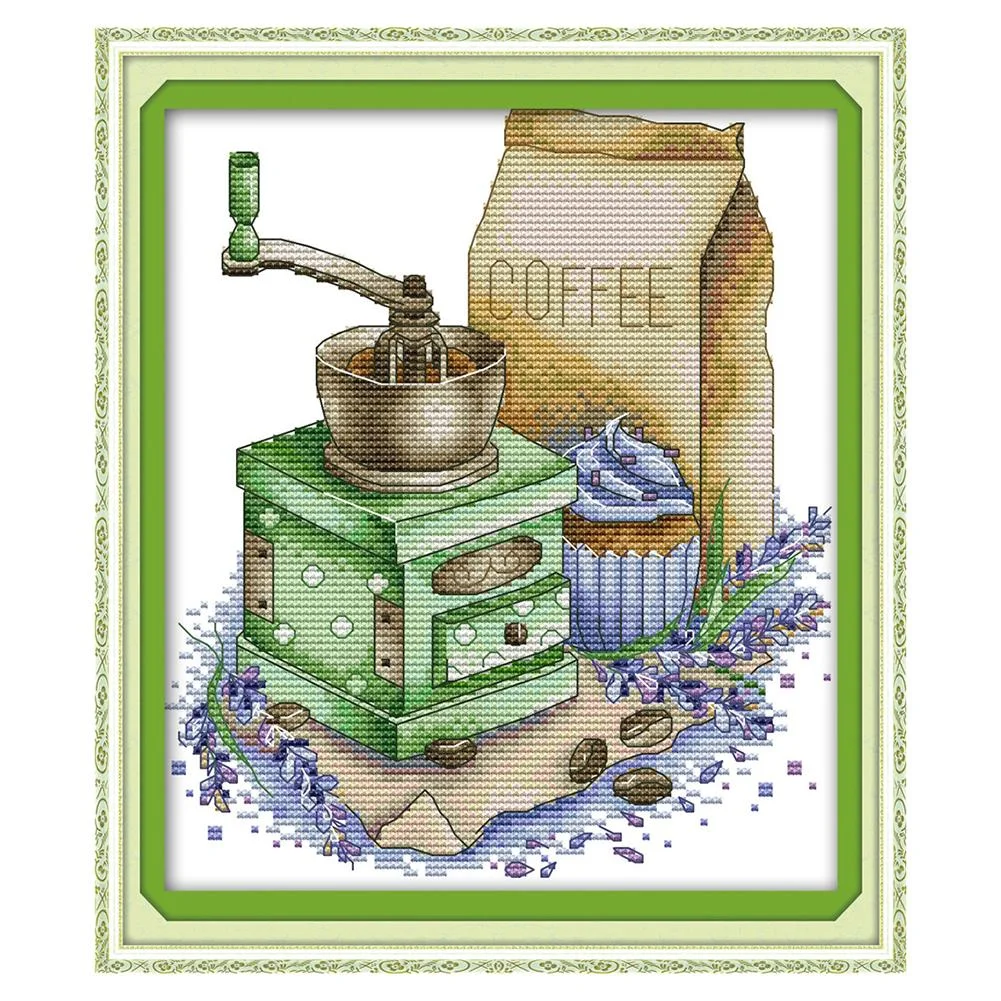 14ct Stamped Cross Stitch - Coffee (27*22cm)