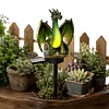 Resin Guardian Solar Garden Stake Light Waterproof Outdoor Figurine