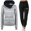 Essentials Womens Hoodie and Pants Two-Piece Suit