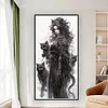 Black Cat Girl-11CT Stamped Cross Stitch 50*100cm/19.69*39.37in(Big Size)
