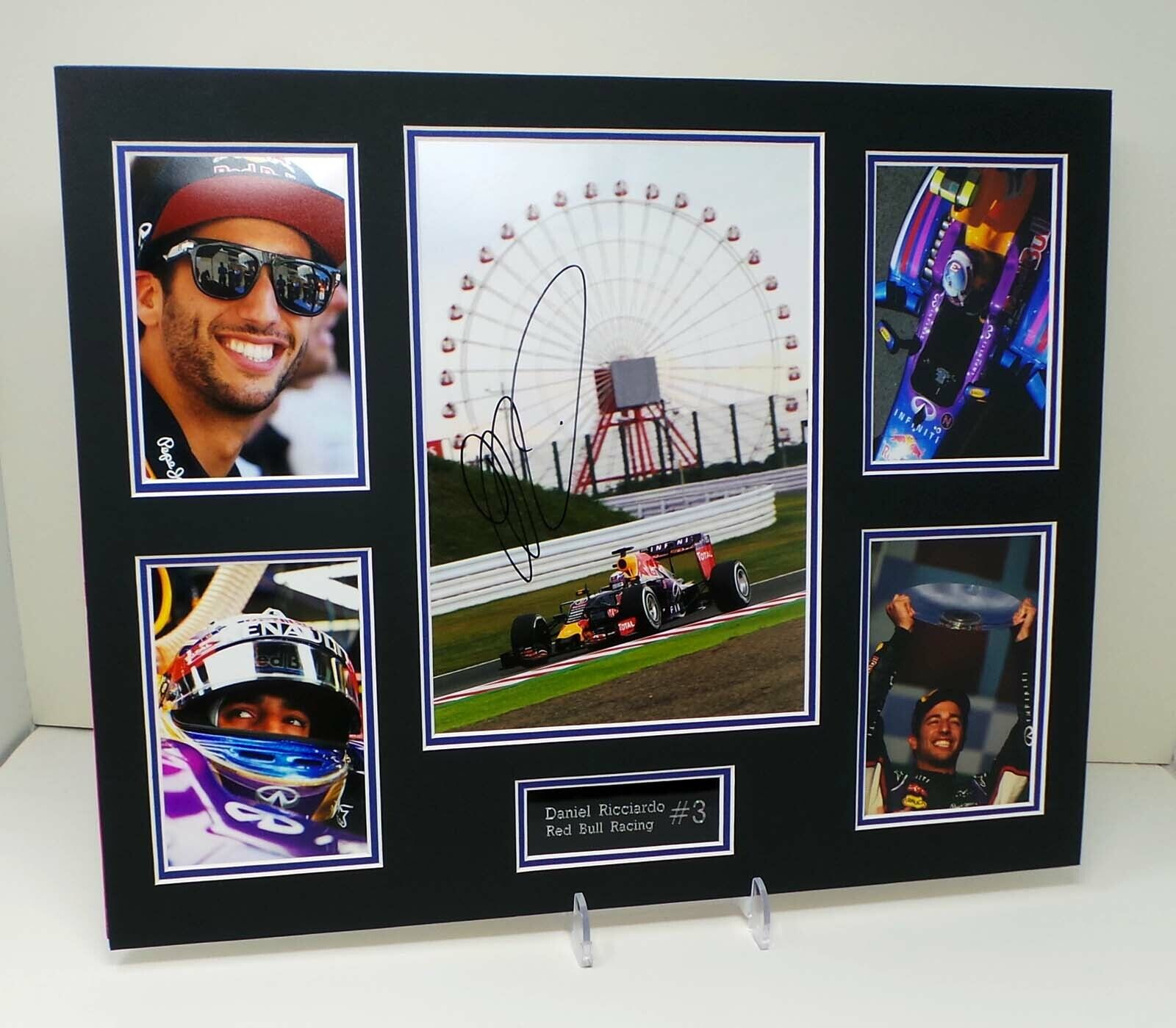 Daniel RICCIARDO Signed & Mounted Photo Poster painting Red Bull F1 20x16 Display AFTAL RD COA