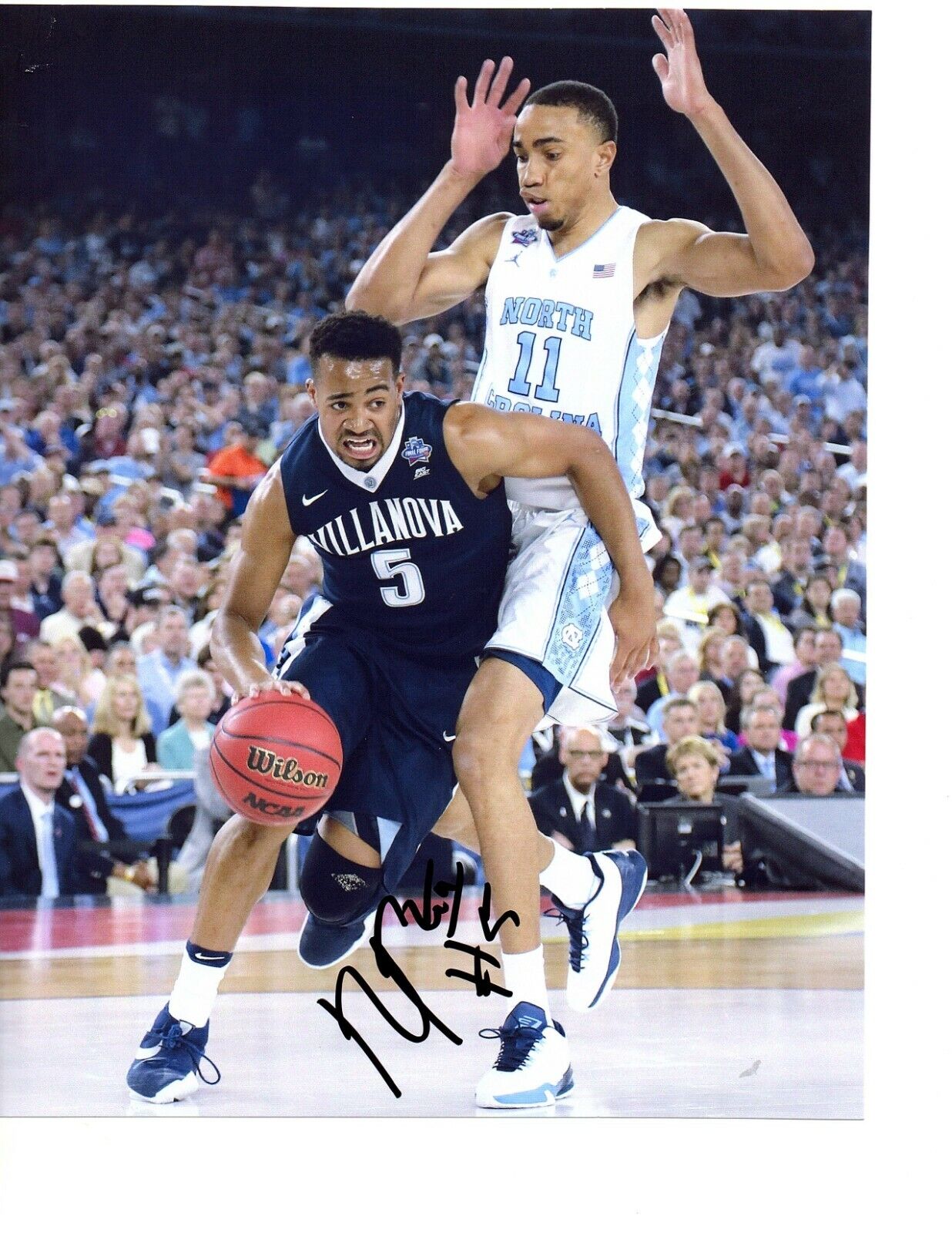 Phil Booth Autograph Signed basketball Photo Poster painting 8x10 Villanova Wildcats Champs c