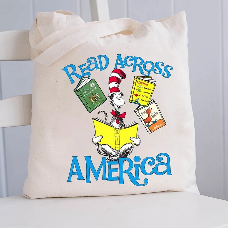 Pupiloves  Read Across America Tote Bag