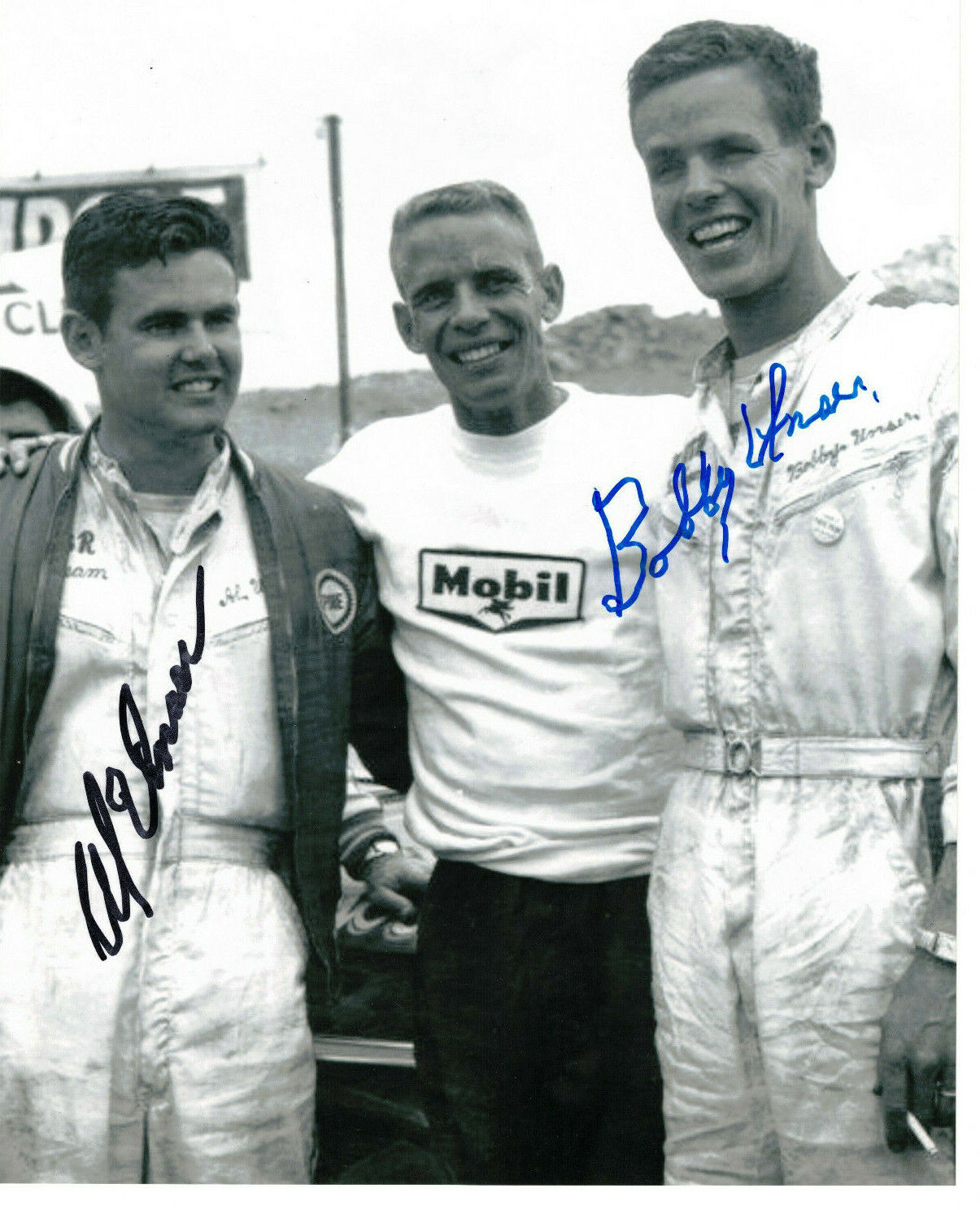 Al & Bobby Unser Authentic Dual Signed 8x10 Photo Poster painting Autographed, IndyCar Legends