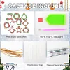 10Pcs Christmas Diamond Painting Photo Frame Hanging Pendant for Xmas Tree