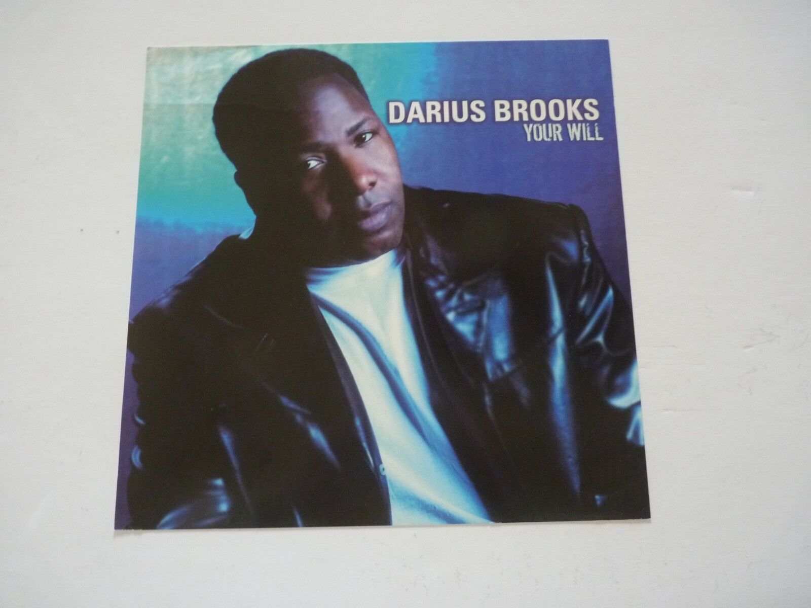 Darius Brooks Your Will Promo LP Record Photo Poster painting Flat 12x12 Poster #2