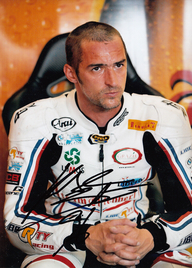 Jakub Smrz Hand Signed Ducati 7x5 Photo Poster painting WSBK 1.