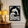 Diamond Painting-DIY Special Shaped Drill Pearl Painting Dolphin(30x40cm)