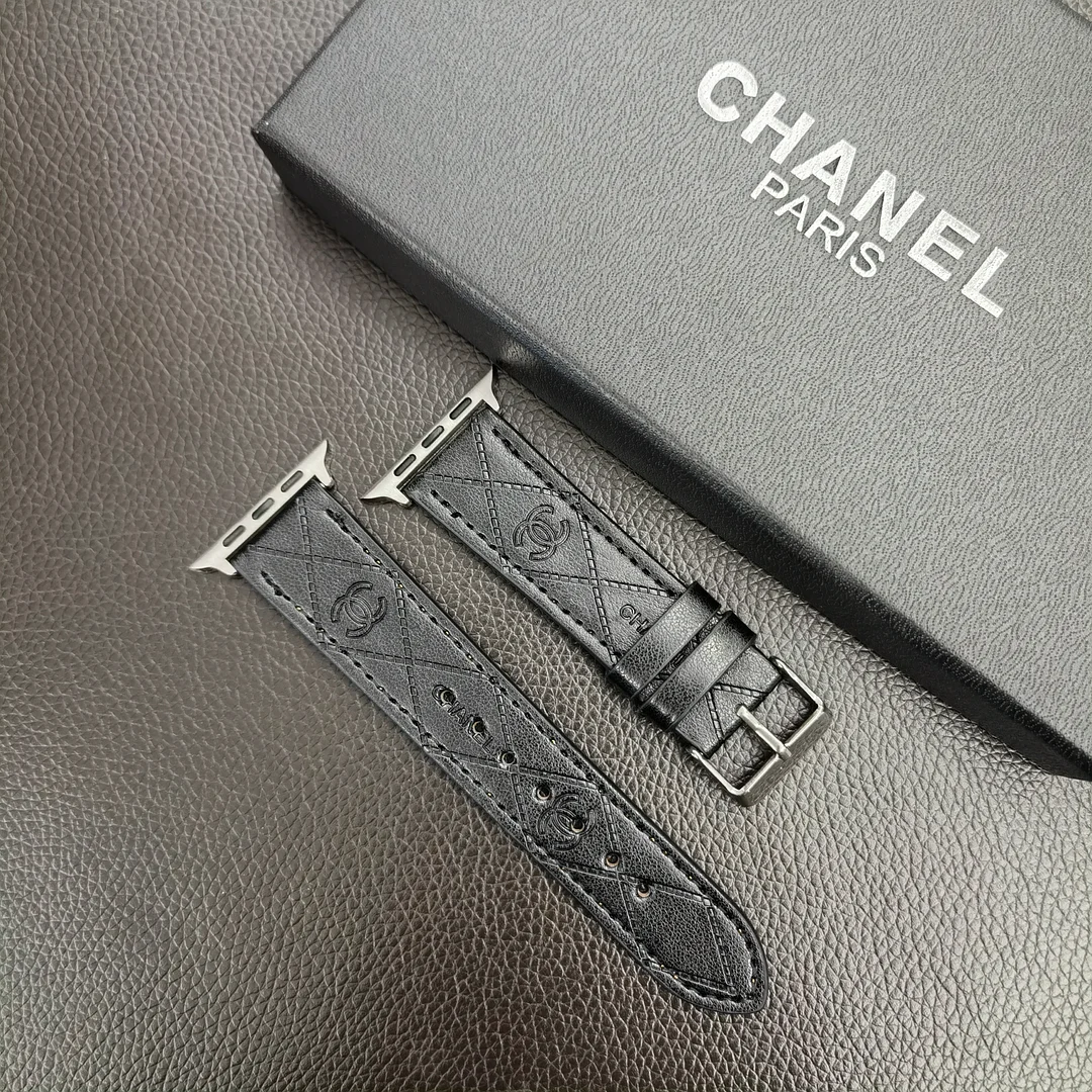 CHANEL Chanel 3D Embossed Genuine Leather Apple Watch Band ProCaseMall