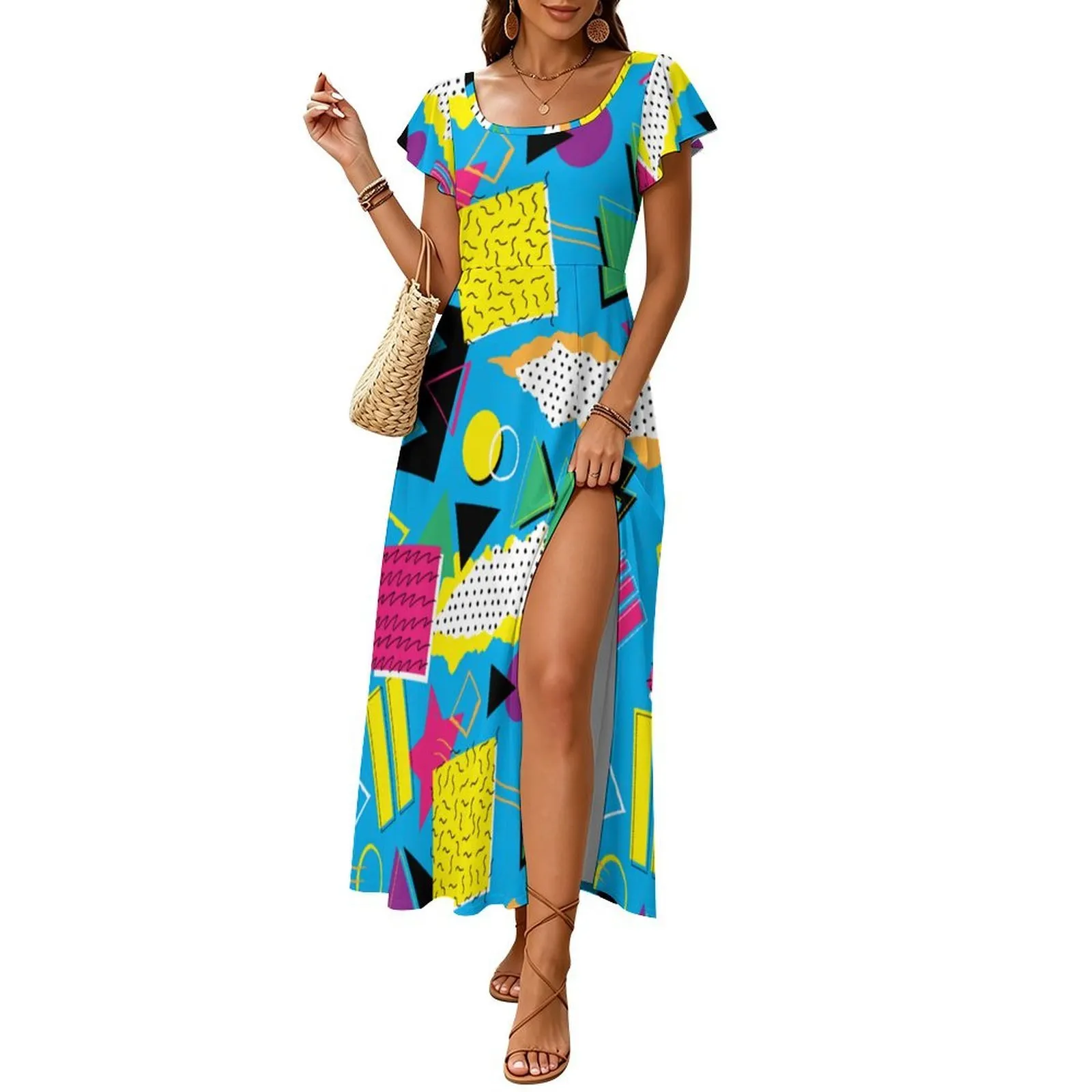 90s grunge maxi dress 90s Grunge Plaid Maxi Dress