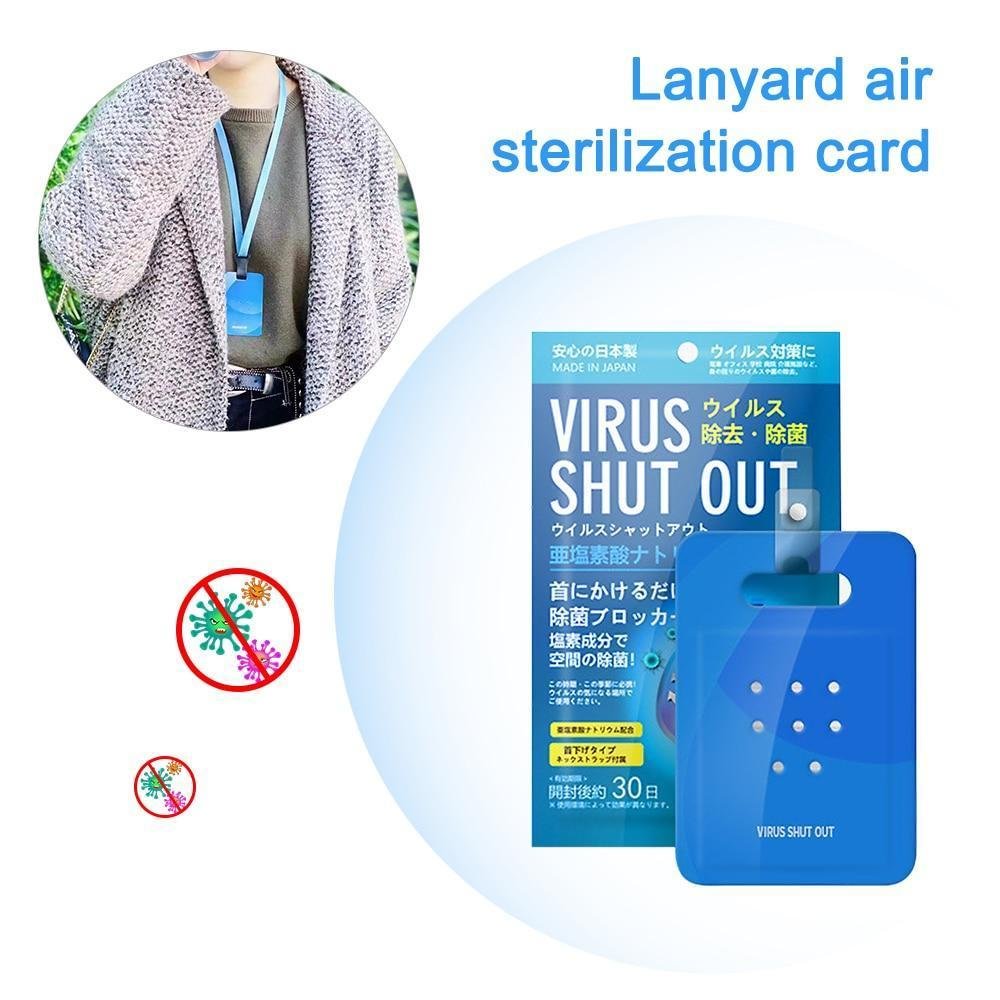 Air Freshener Disinfection Lanyard Protection Anti Virus Antibacterial Sterilization Card