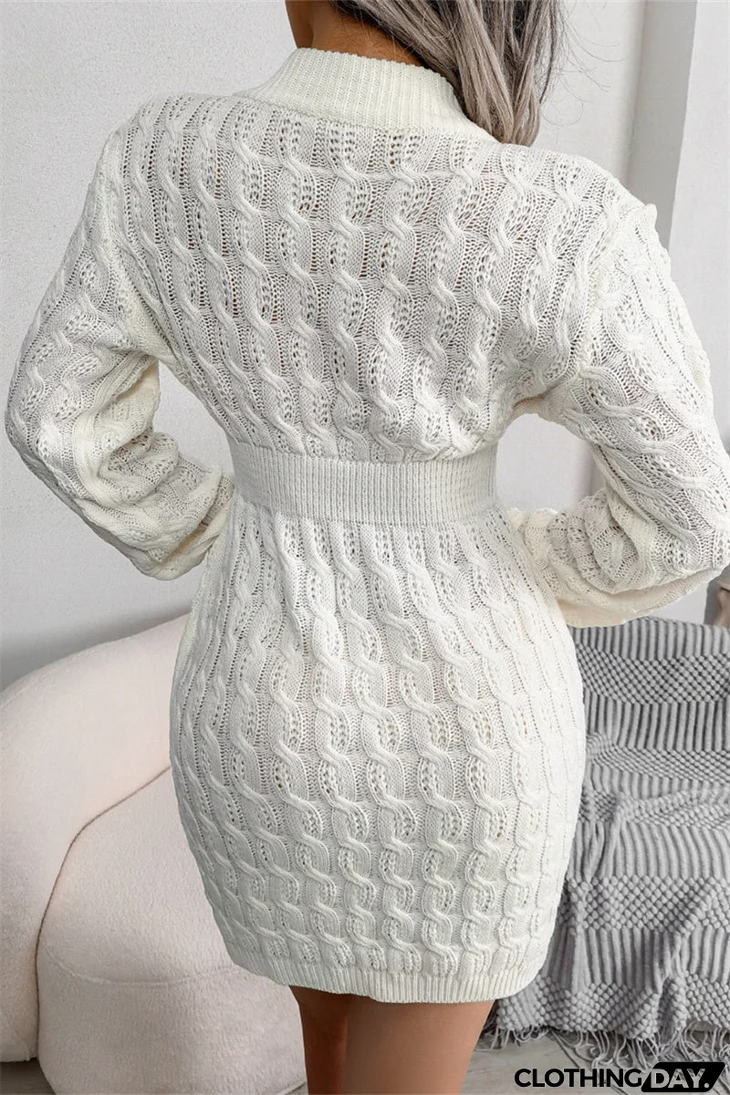 Fashion Casual O Neck Long Sleeve Dresses(3 Colors)