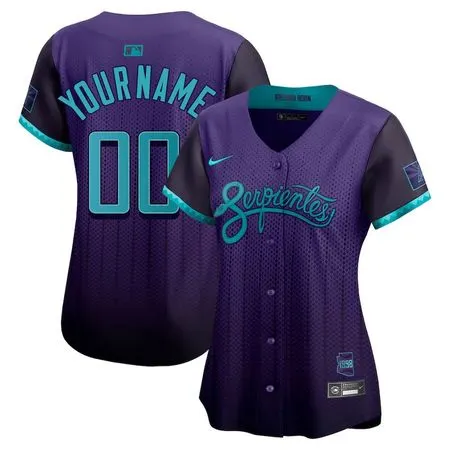 Women's Arizona Diamondbacks Customized Purple 2025 City Connect Limited Player Jersey