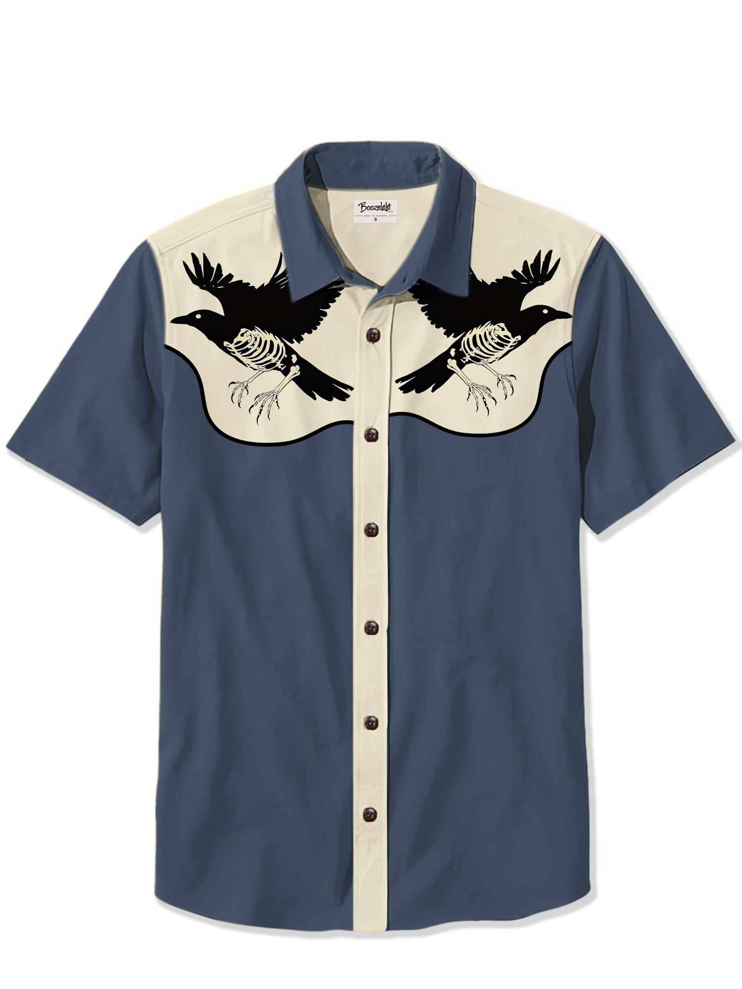 Crow Skeleton - 100% Cotton Shirt