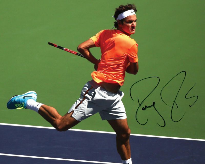 Roger Federer Autograph Signed Photo Poster painting Print