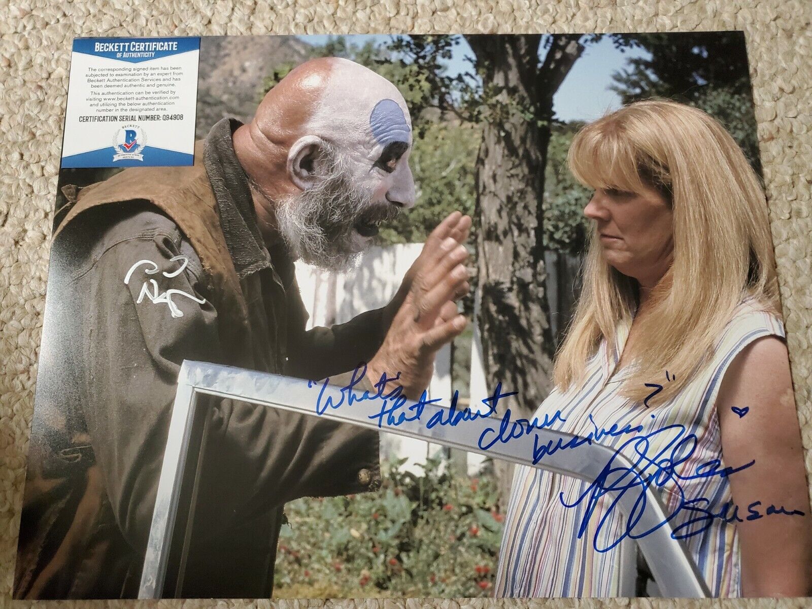 SID HAIG PJ SOLES SIGNED 11X14 Photo Poster painting THE DEVIL'S REJECTS BECKETT BAS COA RARE!!