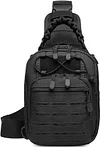 Taktisch Brusttasche Milit&auml;risch Schultertasche Military Chest Pack Slingrucksack Molle Crossbody Bag Umh&auml;ngetasche Mini mit Verstellbar Schultergurt f&uuml;r Herren Damen Reise Wandern Outdoor