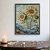 Diamond Painting-DIY Special Shaped Drill Pearl Painting Sunflower(35x45cm)