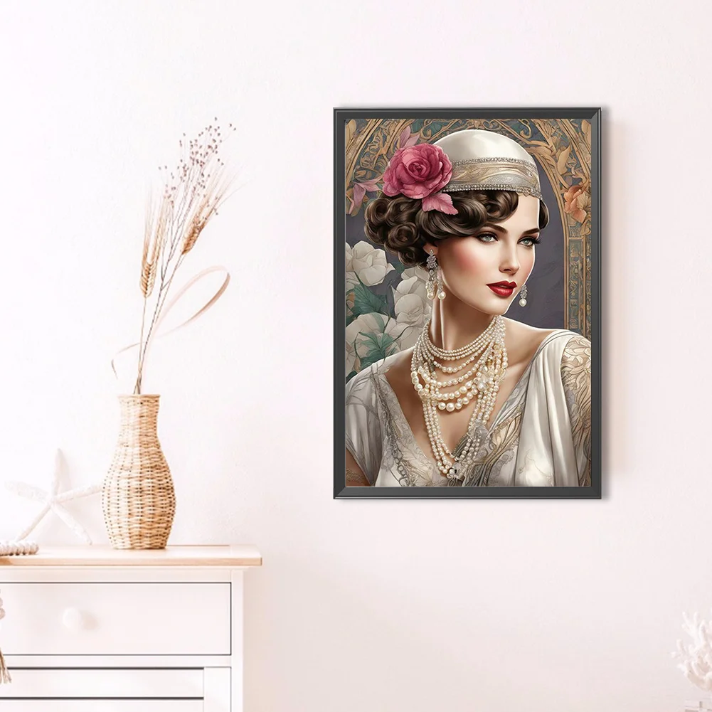 Diamond Painting - Full Round Drill - Lady(Canvas|40*60cm)