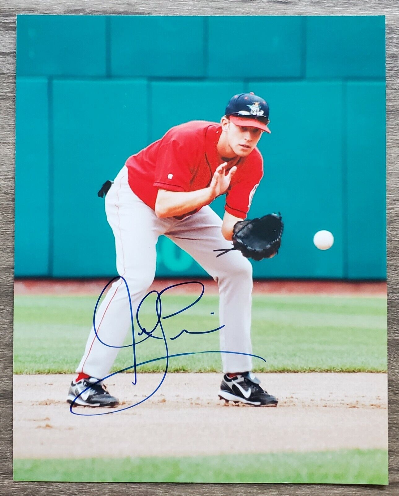 Jed Lowrie Signed 8x10 Photo Poster painting Boston Red Sox RAD