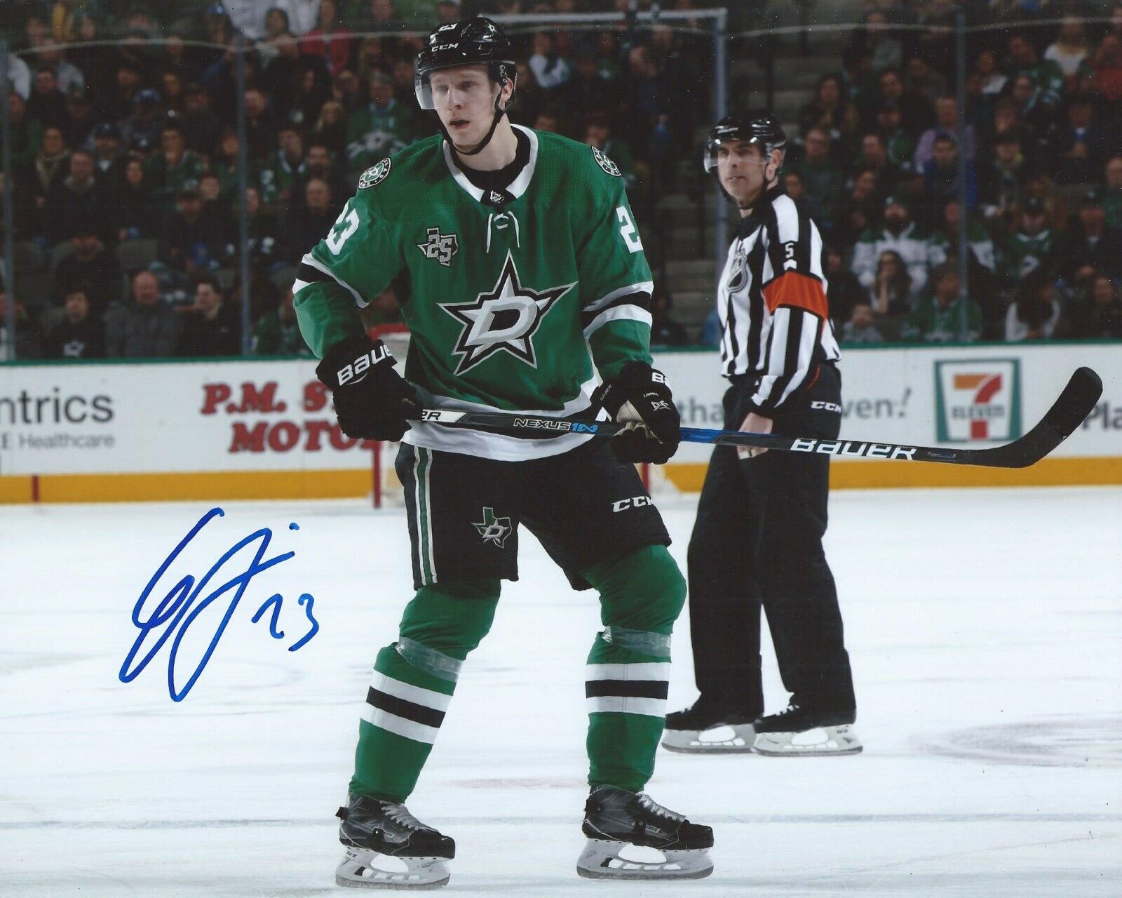 Esa Lindell Signed 8x10 Photo Poster painting Dallas Stars Autographed COA C