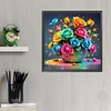 Bunte Liebesrosen - runder Bohrer Diamond Painting - 30*30cm