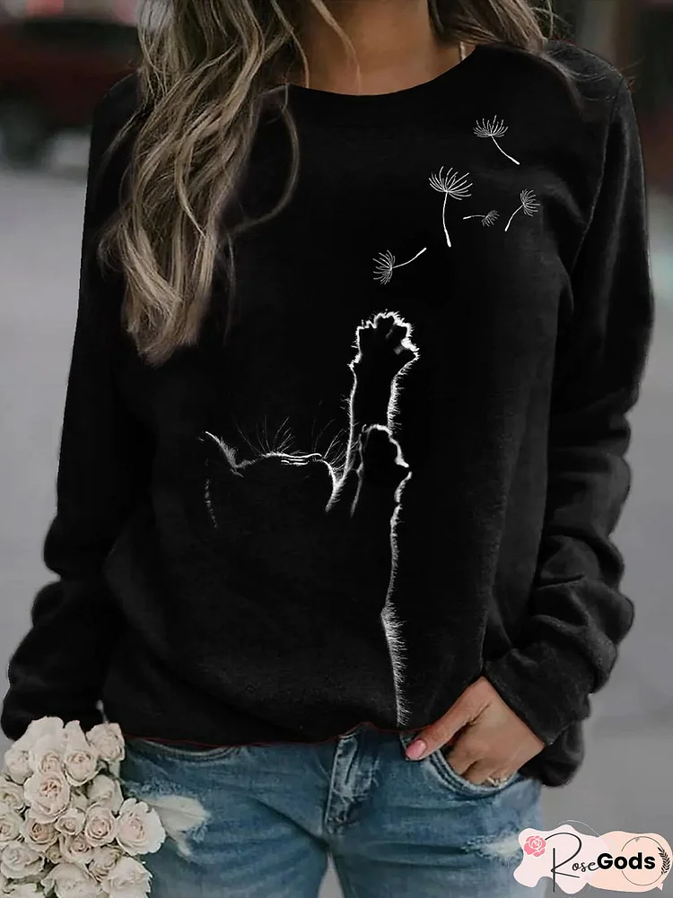 Casual Dandelion Loose Sweatshirts