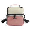 Double Layers Lunch Bag Leak Proof Hand-Held Cooler Box Portable Picnic Trip Bag