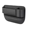 Car Seat  Organizer Leather Side Storage Box Car Seat Side Drink Phone Holder
