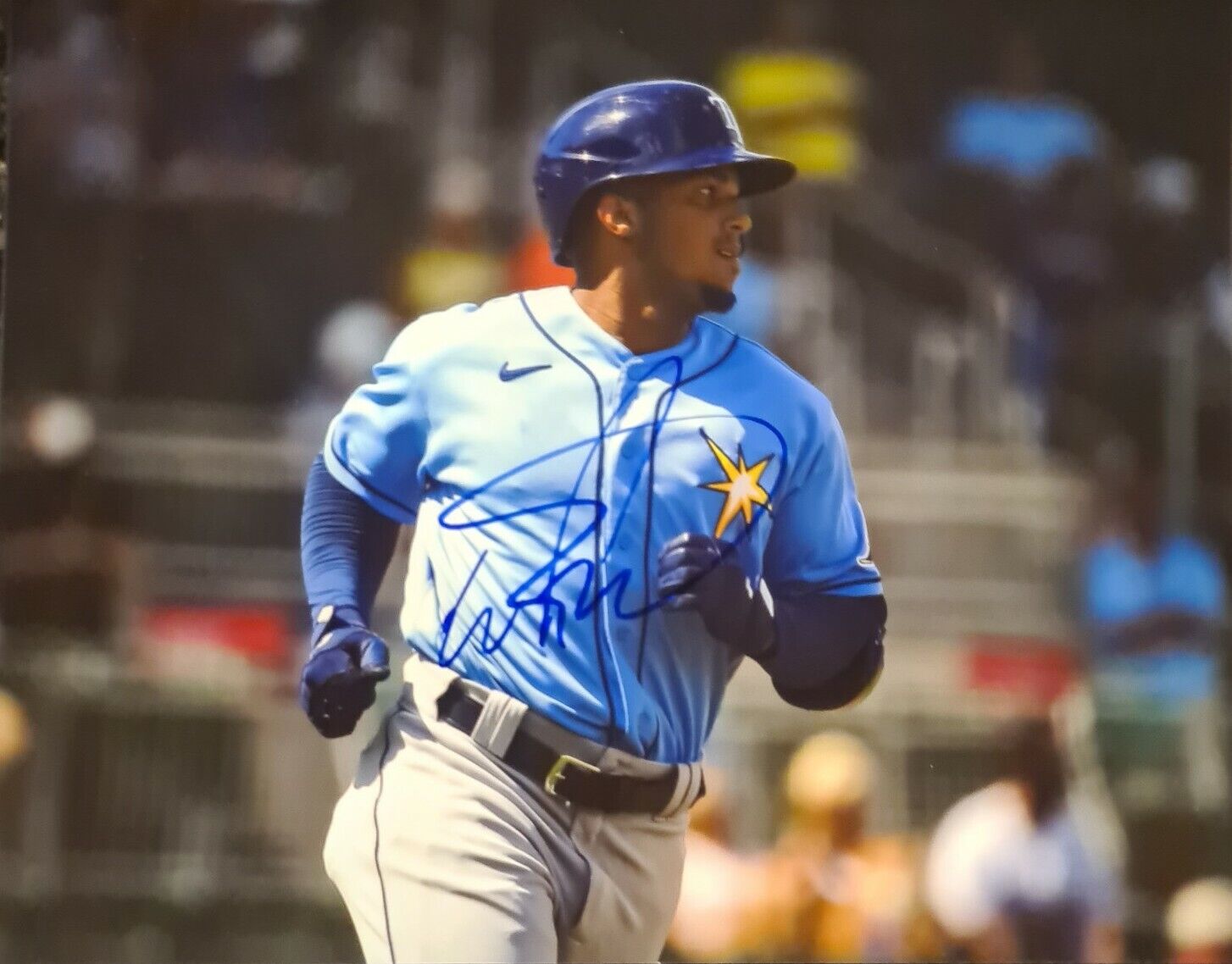 Wander Franco Signed Autographed Baseball 8x10 Rays Star Mvp