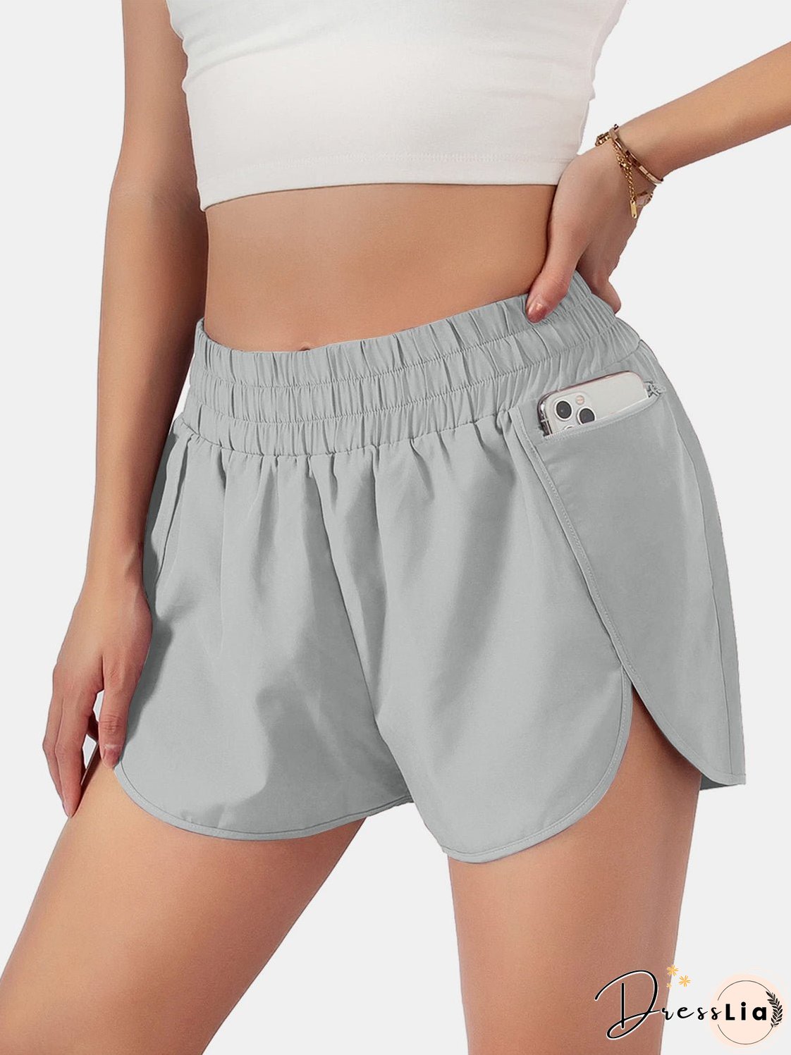 Elastic Waist Active Shorts
