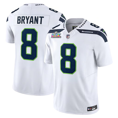 Youth Seattle Seahawks #8 Coby Bryant White Super Bowl LX Vapor F.U.S.E. Limited Stitched Jersey