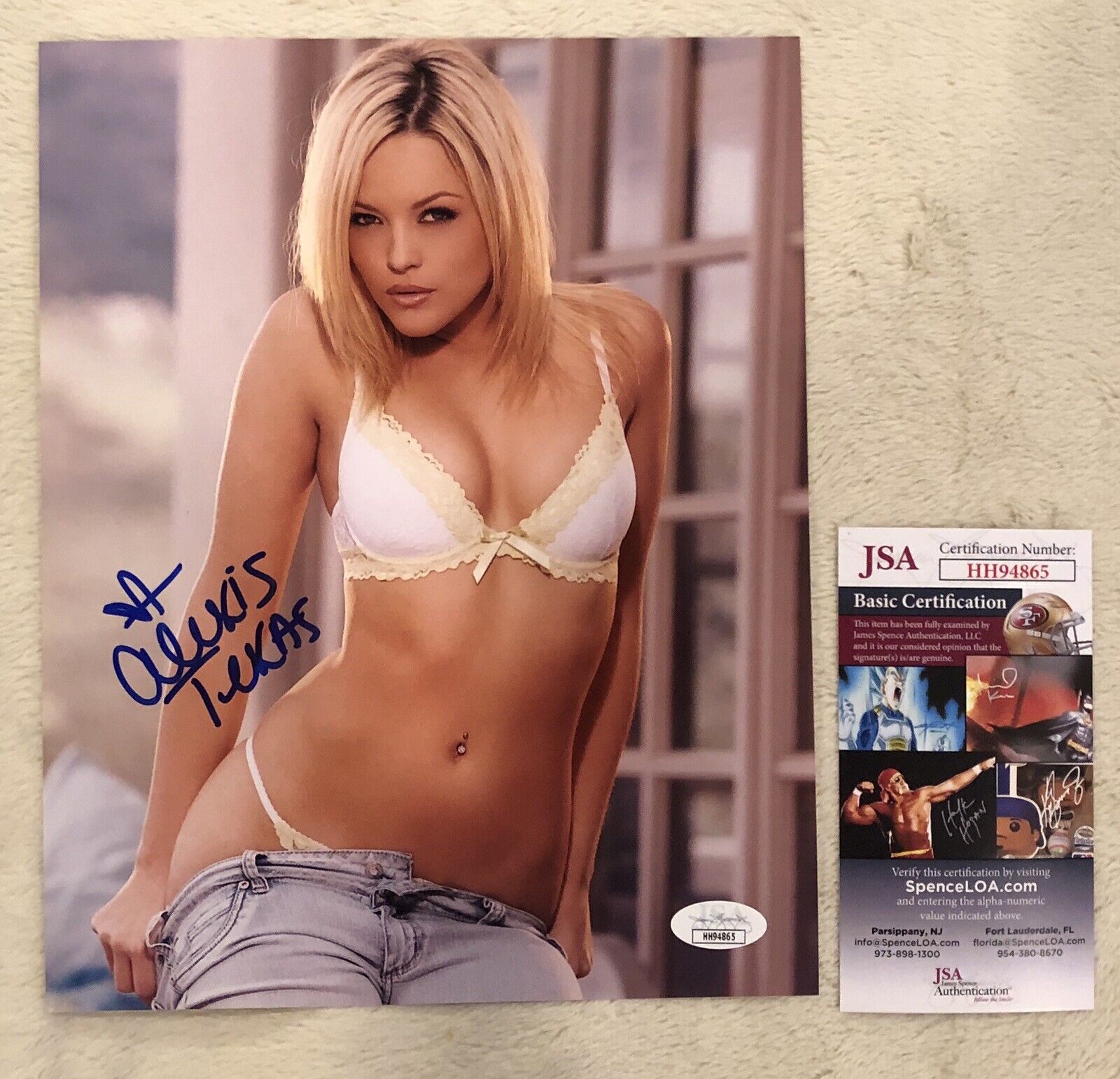 Alexis Texas STAR Hand SIGNED 8X10 Photo Poster painting Autograph Sexy Naughty America JSA COA