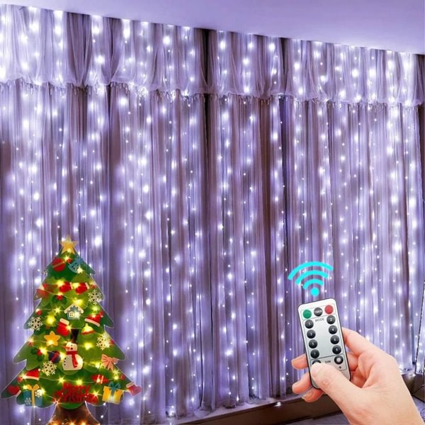 LED String Lights New Year Christmas Decoration USB Remote Control Fairy Wedding Garland Curtain 3M Lamp Holiday For Bedroom Bulb Outdoor - Shop Trendy Women's Fashion | TeeYours