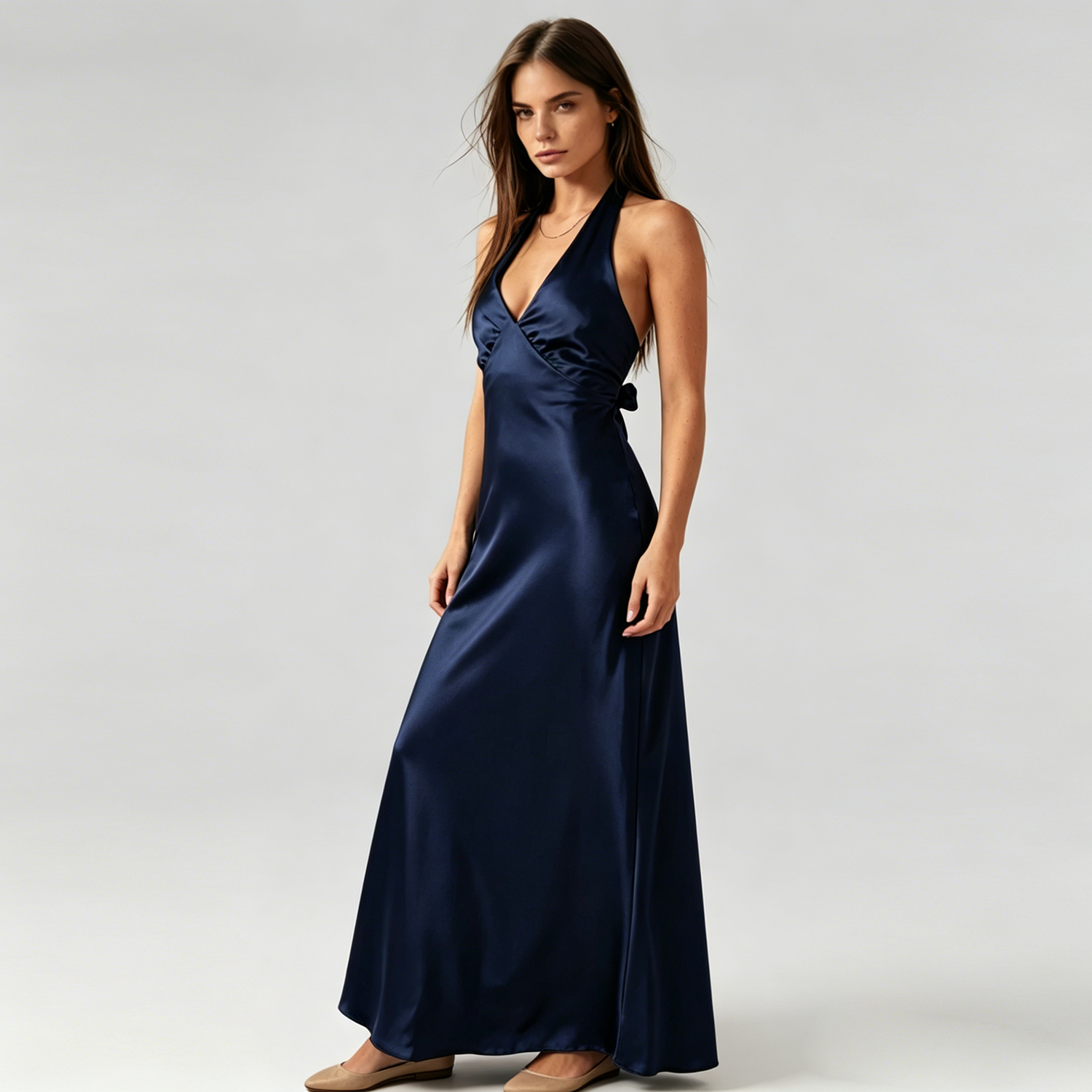 Silk Dress Women 100% Mulberry Silk Maxi Dress for Evening | Wedding Guest | Formal REAL SILK LIFE