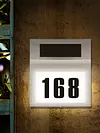 House Number LED Solar Lamp Waterproof Outdoor Address Number Sign Light
