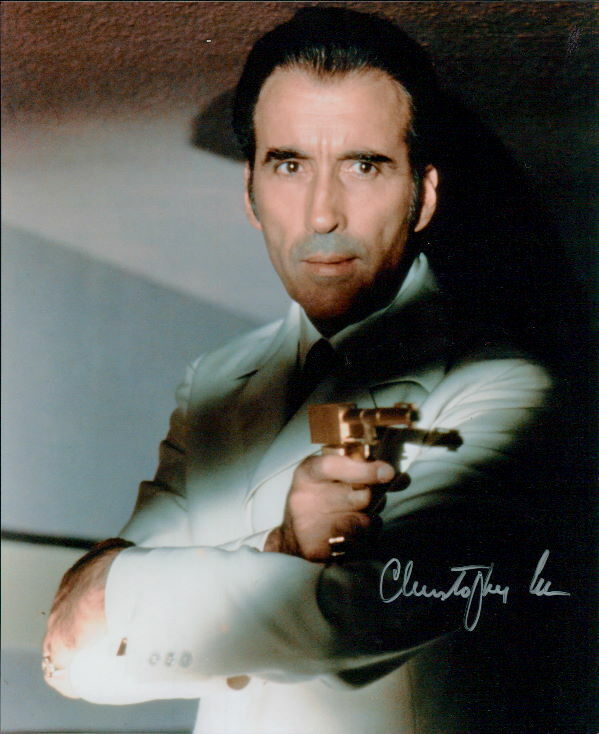 Christopher Lee (James Bond) signed 8x10 Photo Poster painting COA