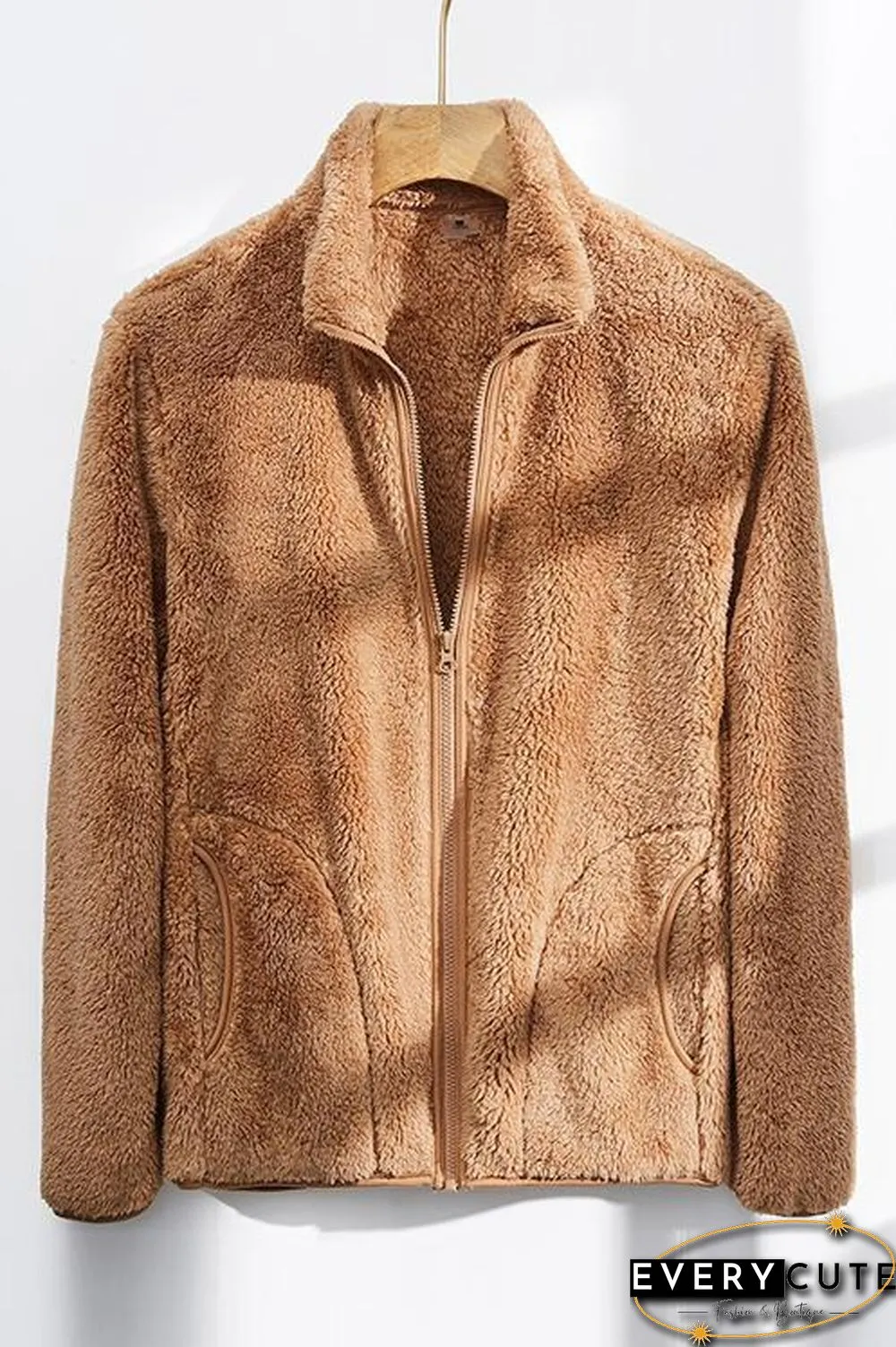 Classical Fluffy  Fleece Zipper Jackets
