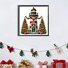 (40*40cm)Christmas Lighthouse - Full Round Drill Diamond Painting