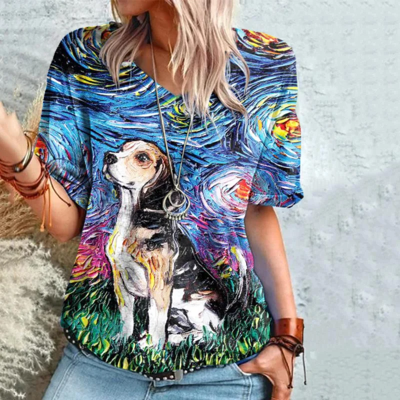 Dog Print T-Shirt
