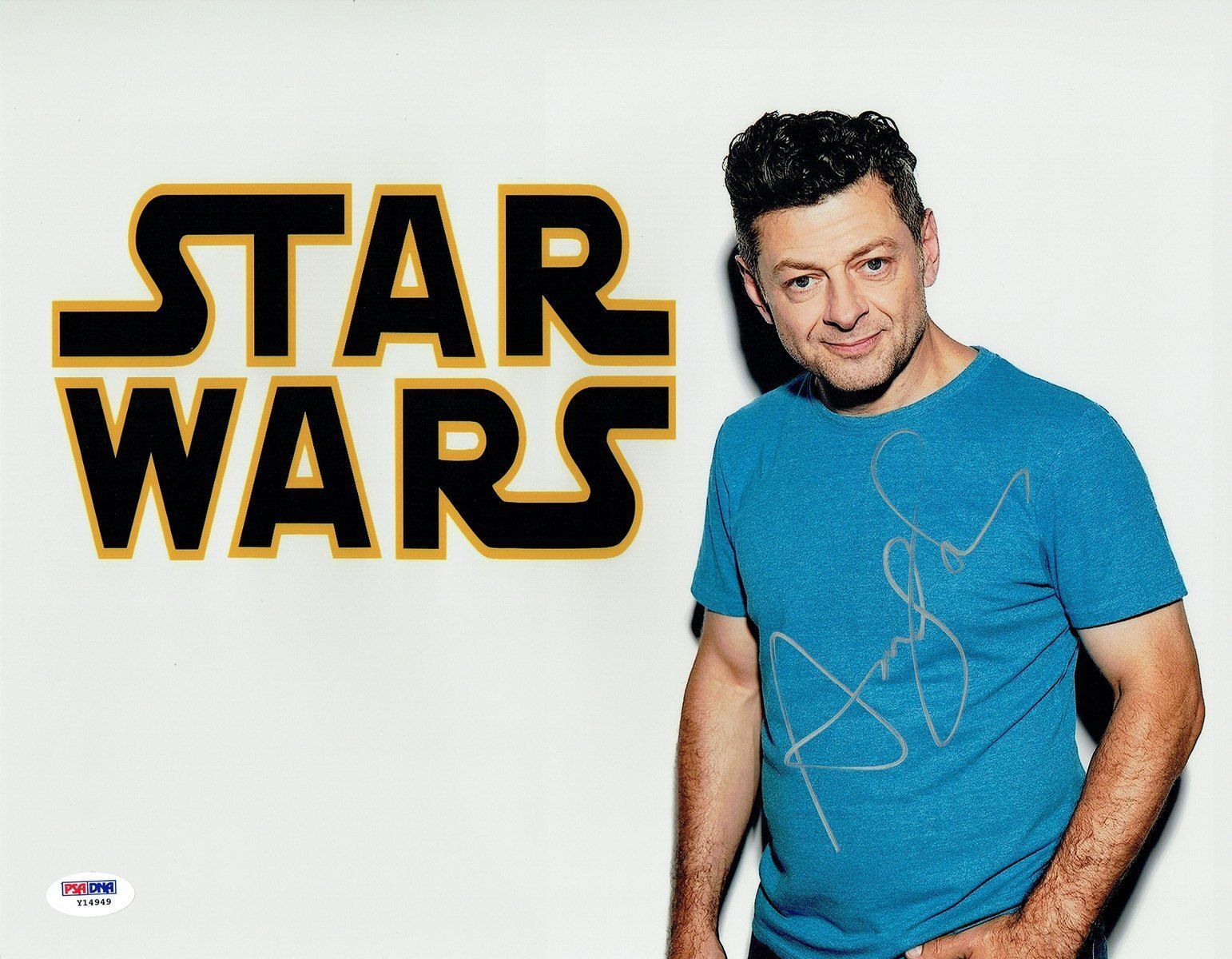 Andy Serkis Signed Star Wars Authentic Autographed 11x14 Photo Poster painting PSA/DNA #Y14949