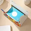 (24cm)Diamond Art Tissue Box DIY PU Napkin Cover for Home(god bless america)